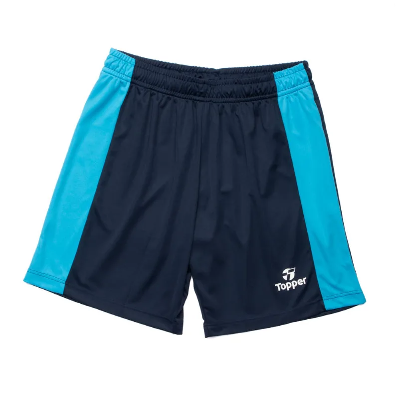 Calção de Futebol Juvenil Topper Gradiente Marinho/Azul - 10