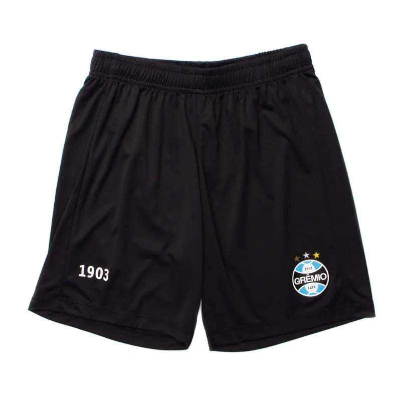 Calção Juvenil Betel Grêmio Basic Logo 1903 Preto - 12