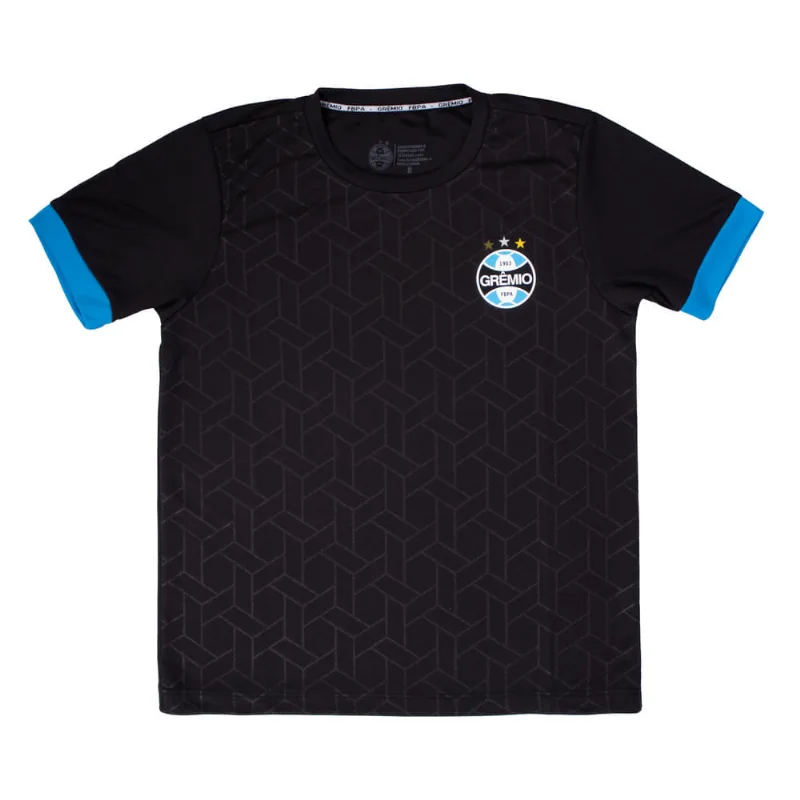 Camiseta Juvenil Betel Grêmio Imortal Preto/azul - 14