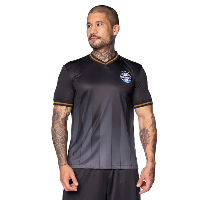 Camisa Masculina Betel Grêmio Degradê Preta - P