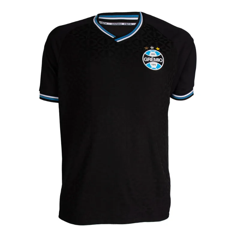 Camiseta Masculina Betel Grêmio Force Preto/azul - G