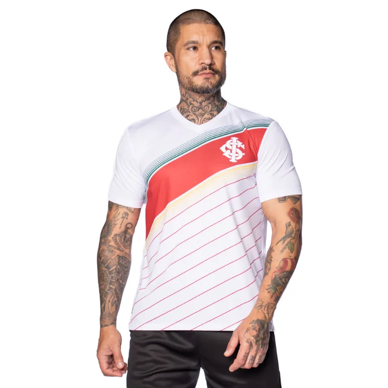Camiseta Masculina Betel Internacional Flag Oficial RS Branca - M