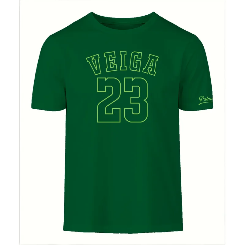 T-Shirt Jogador Palmeiras Veiga Masculina - Verde - M