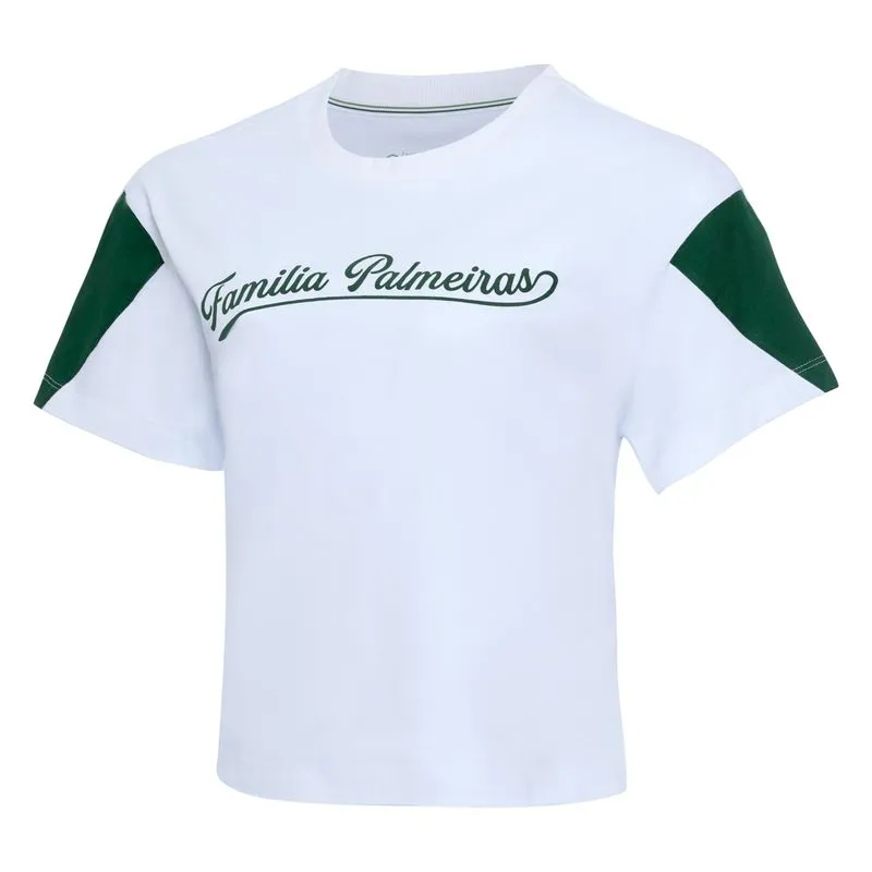 Camiseta Feminina Família Palmeiras Camiseta Feminina Familia Palmeiras - Branco - G