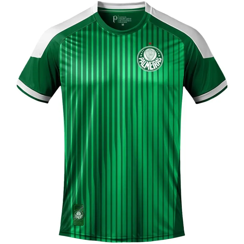 Camiseta Palmeiras Power II Masculina - Branco/Verde - M