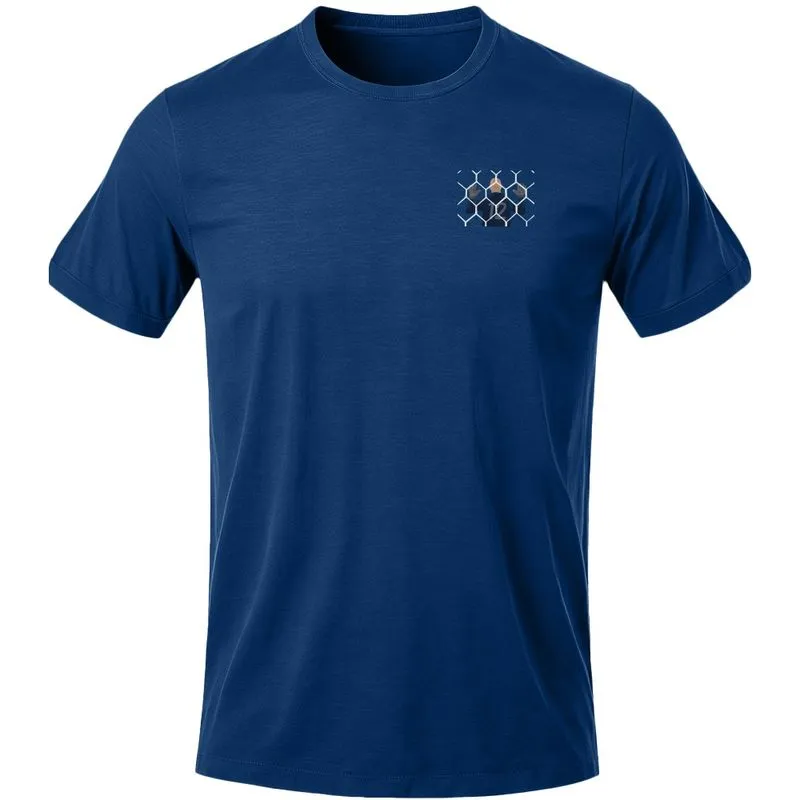 Camiseta Masculina Palmeiras O Santo Embaixo das Traves Alviverde - Azul - GG
