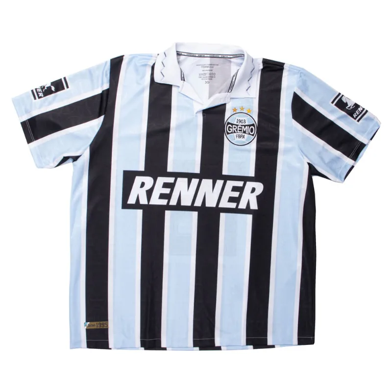 Camisa Grêmio Plus Size Retrô Libertadores 1995 Betel Azul - 3G