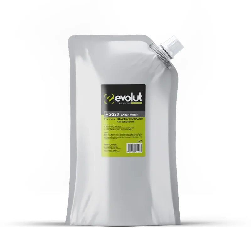 Refil de Toner Evolut HG220 CF280a CE505a P2035 P2055 P2050 M425 M401 1Kg