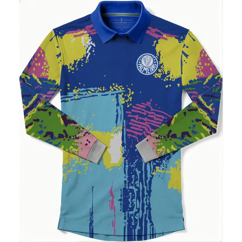 Camiseta Masculina Palmeiras Goleiro Retrô 1993 - Azul - GG
