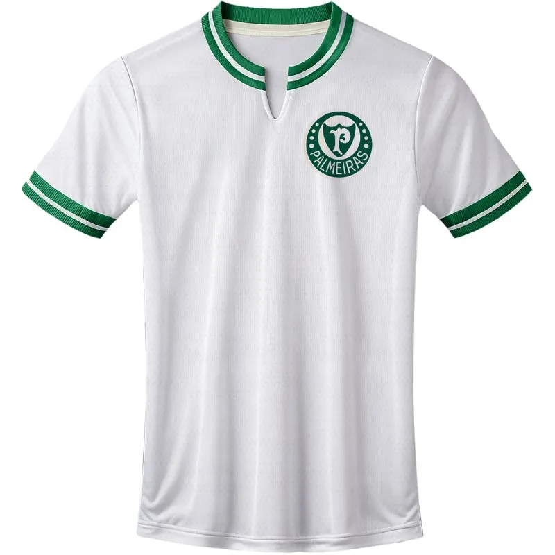 Camiseta Masculina Palmeiras Retrô 1972 - Branco - GG