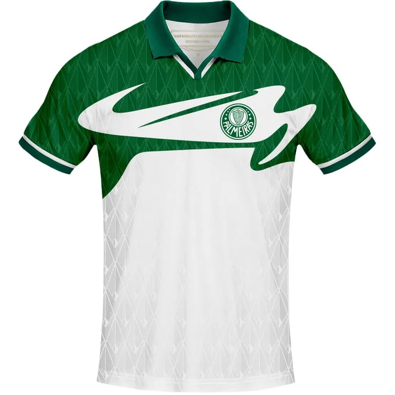 Camiseta Masculina Palmeiras Retrô 1996 - Branco - G