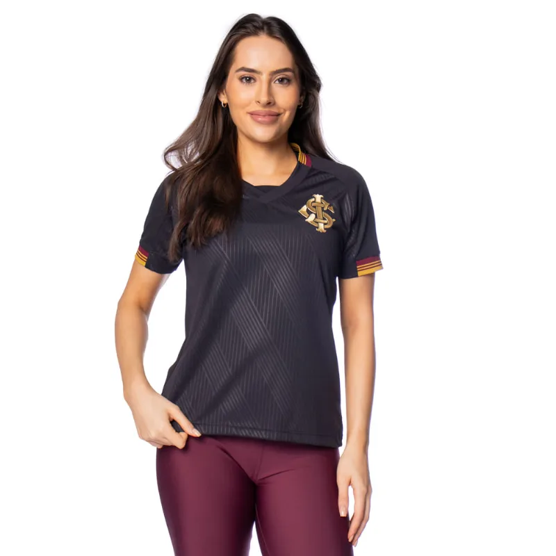 Camiseta Feminina Betel Internacional Gold II Preto - P