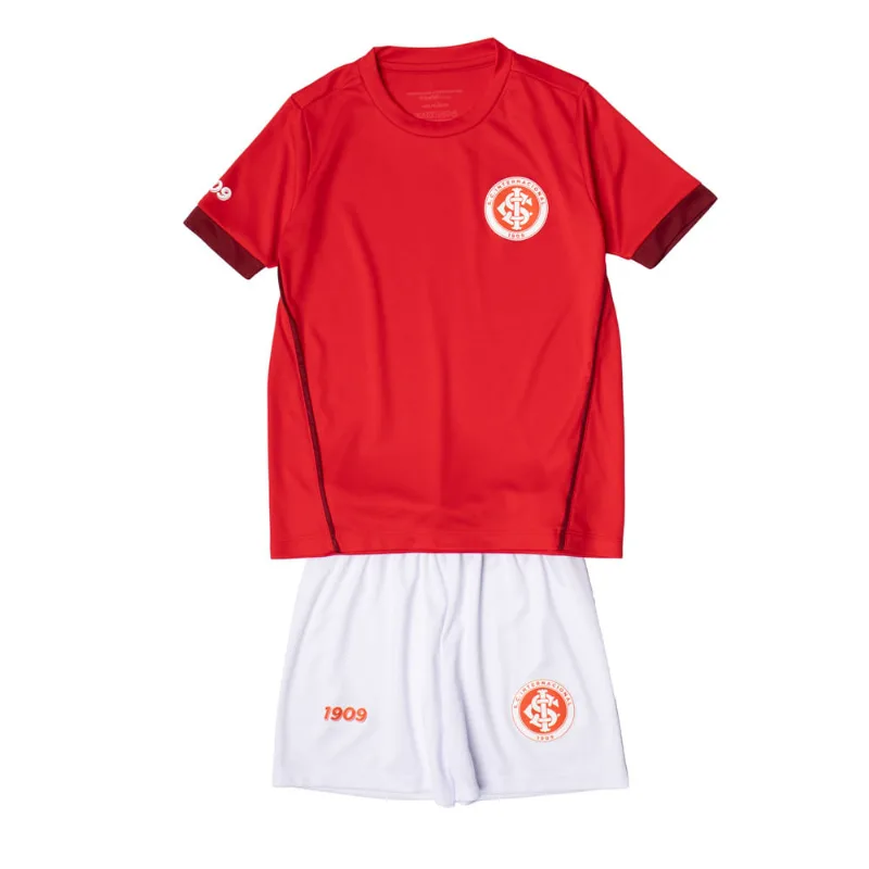 Conjunto Infantil Betel Inter II Malha Vermelho/Branco - 8