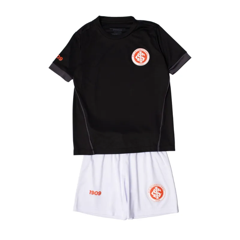 Conjunto Infantil Betel Inter II Malha Preto/cinza/branco - 2
