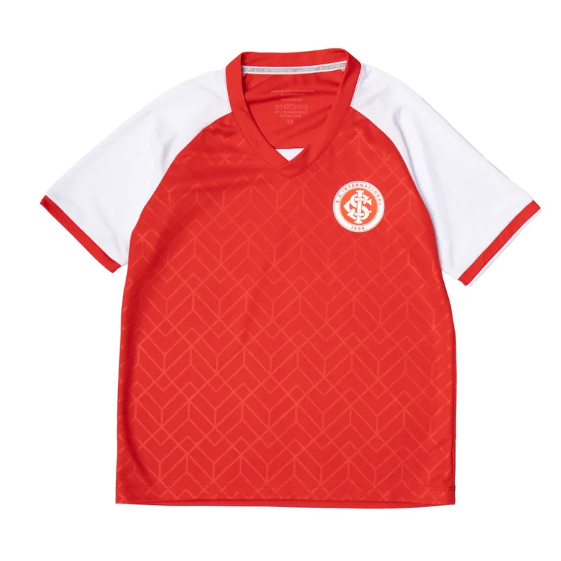 Camiseta Juvenil Betel Internacional Gola V Vermelho/Branco - 8