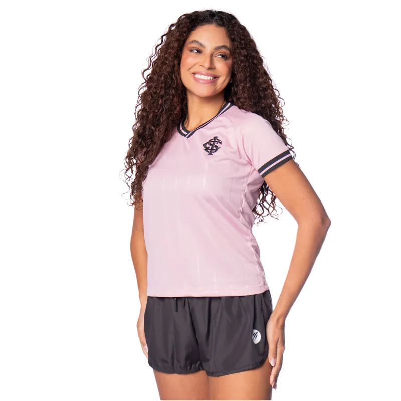 Camiseta Feminina Betel Inter Outubro Rosa II Rosa/preto - G