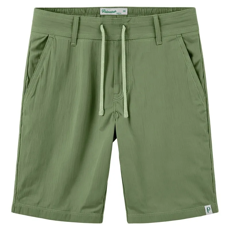 Bermuda Masculina Linho Palmeiras - Verde - P