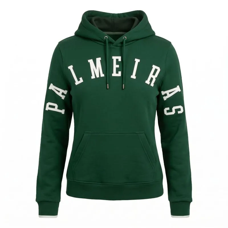 Moletom Canguru Palmeiras Street Feminino - Verde - G