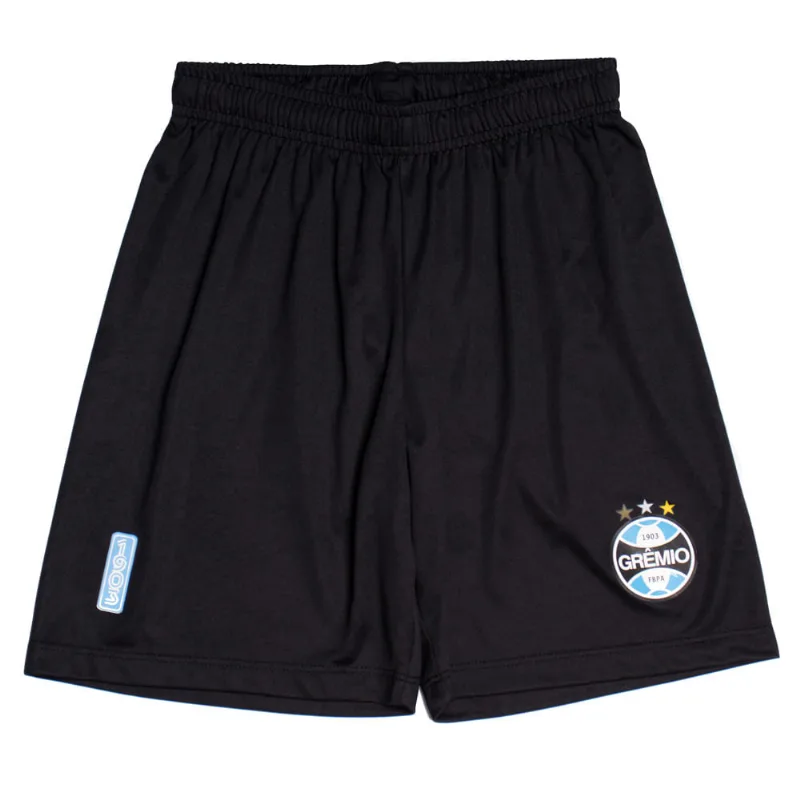 Calção Infantil Betel Grêmio Escudo 1903 Preto - 14