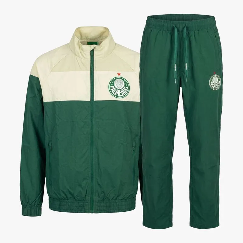 Agasalho Palmeiras Alviverde Masculino - Rain Forest/Snow White/Pelican - M