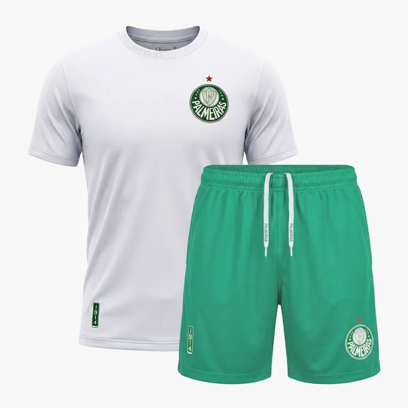 Kit Palmeiras 1914 Infantil - Branco - 2