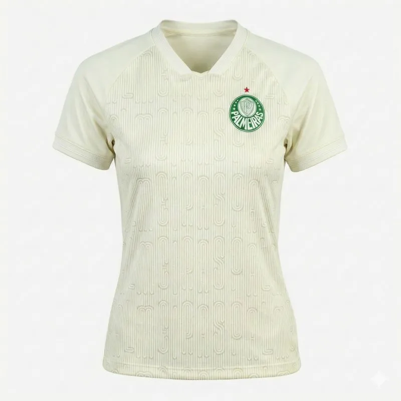 Camiseta Palmeiras Champion 1914 Feminina - Snow White - G