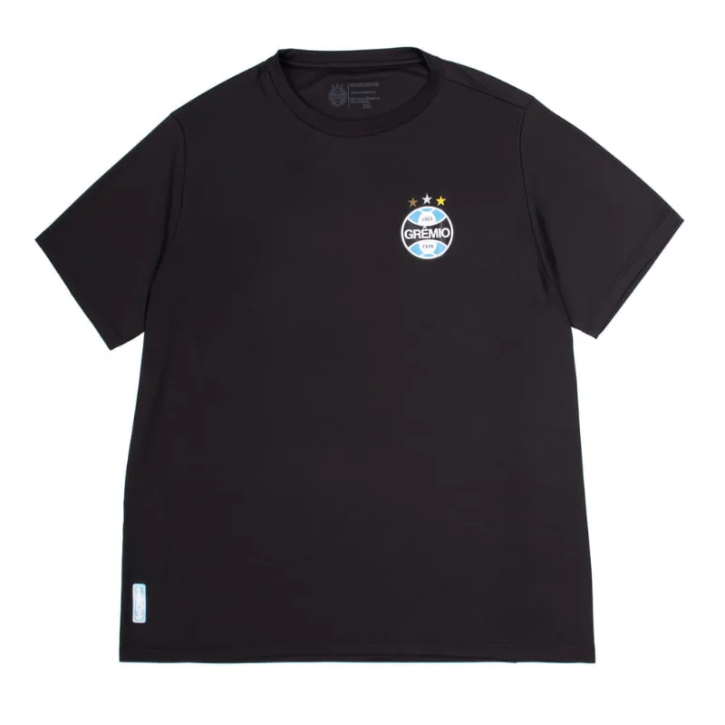 Camiseta Masculina Betel Grêmio 1903 Escudo Plus Size Preto - 4G
