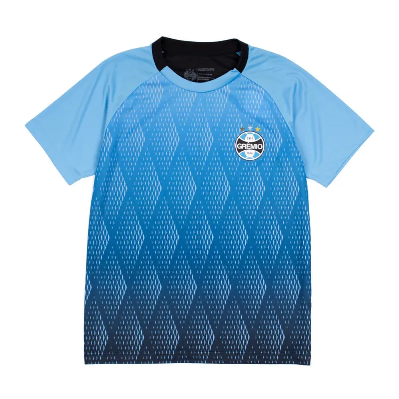 Camiseta Infantil Betel Grêmio Raça Degradê Azul/preto - 8