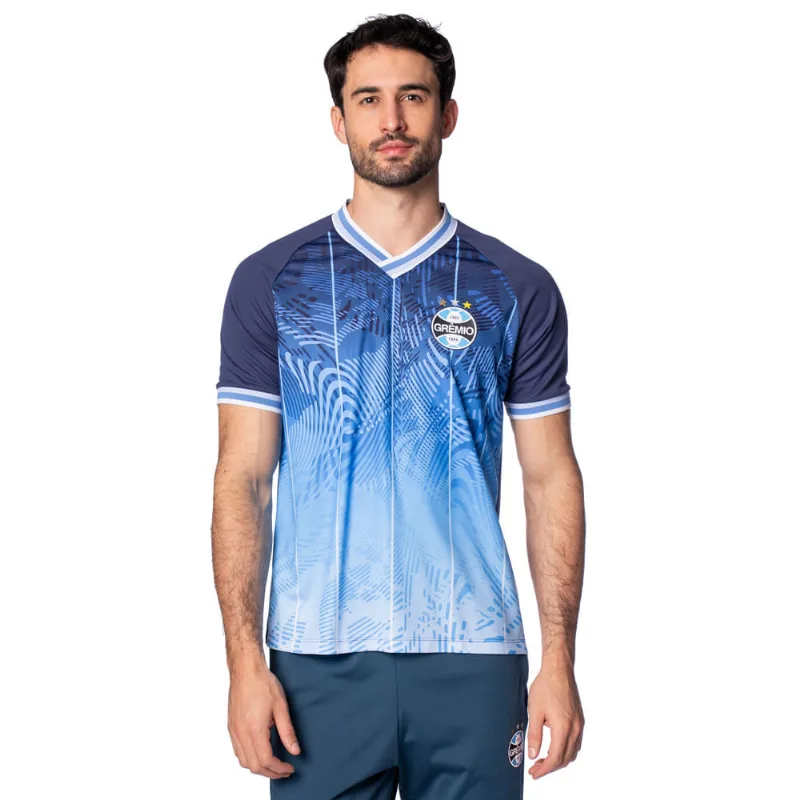 Camiseta Masculina Betel Grêmio Esportivo Degradê Azul - P