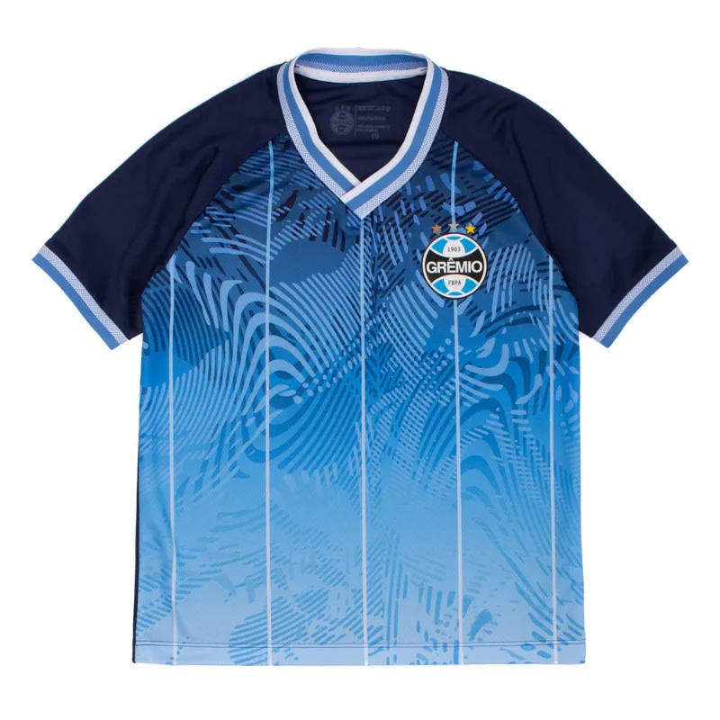 Camiseta Infantil Betel Grêmio Esportivo Degradê Azul - 10