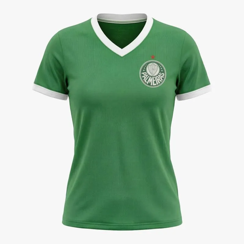 Camiseta Feminina de Futebol Palmeiras Alviverde Betel Verde - P