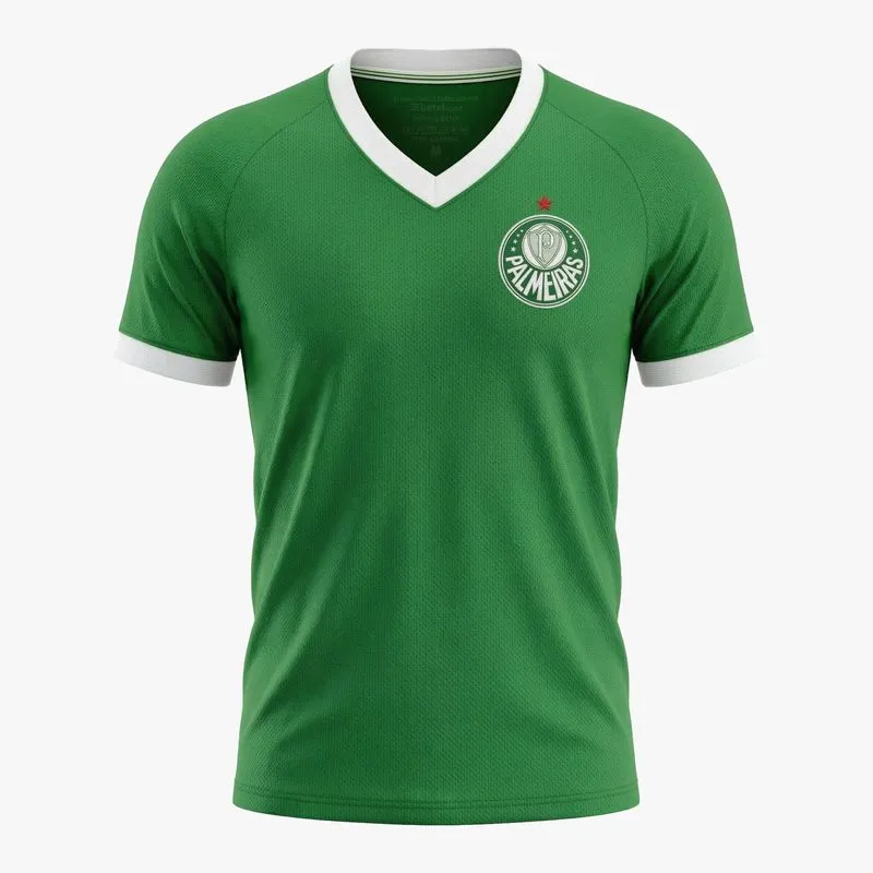 Camiseta Palmeiras Line Masculina Plus Size - Verde - 3G
