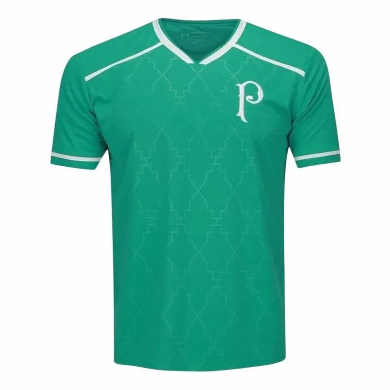 Camiseta Betel M/C Palmeiras Família Masculino 9926088-04 G / VERDE-BRANCO