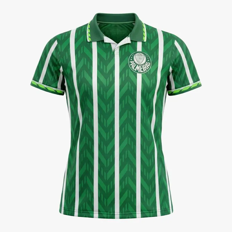 Camiseta Palmeiras Retrô 1996 Feminina - Verde - G
