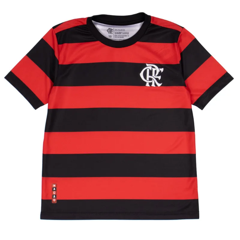Camiseta Infantil Betel Flamengo Rubro Negro Vermelho/Preto - 10