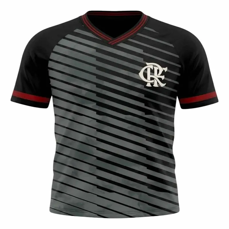 Camiseta Betel M/C Flamengo Stripes Masculino 8126037-01 M / PRETO-VERMELHO