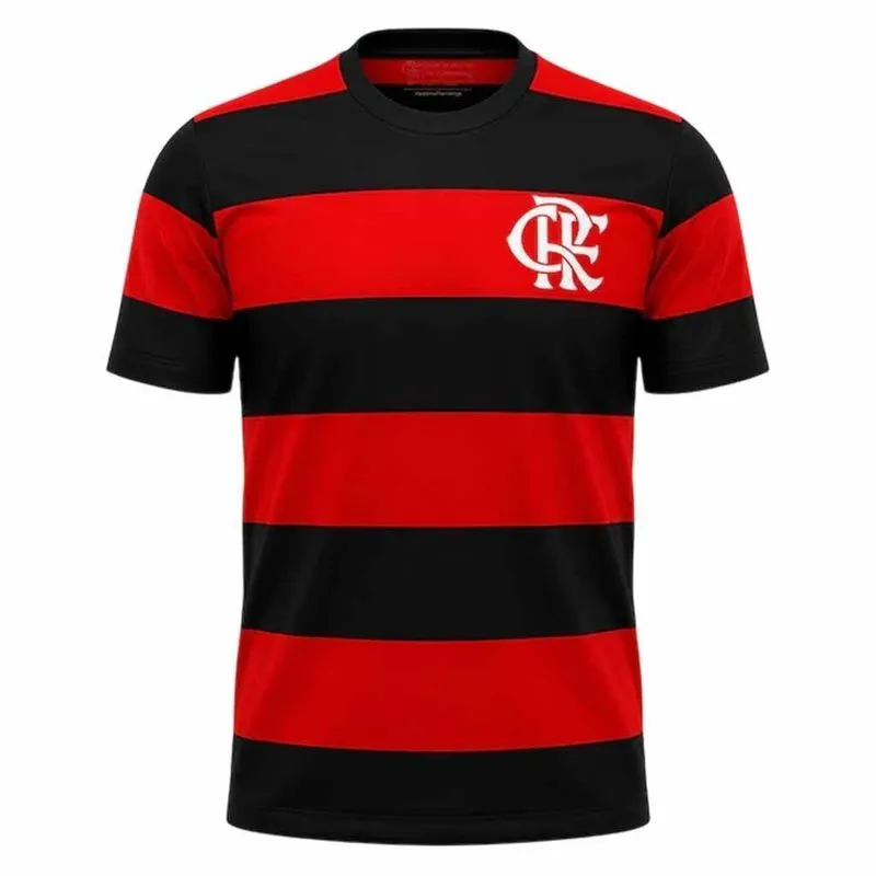 Camiseta Betel M/C Flamengo Fan Masculino 8126039-9362 P / VERMELHO-PRETO