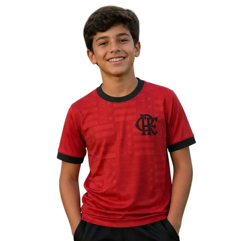 Camiseta Infantil Betel M/C Flamengo Legado 8126044-03 2 / VERMELHO-PRETO