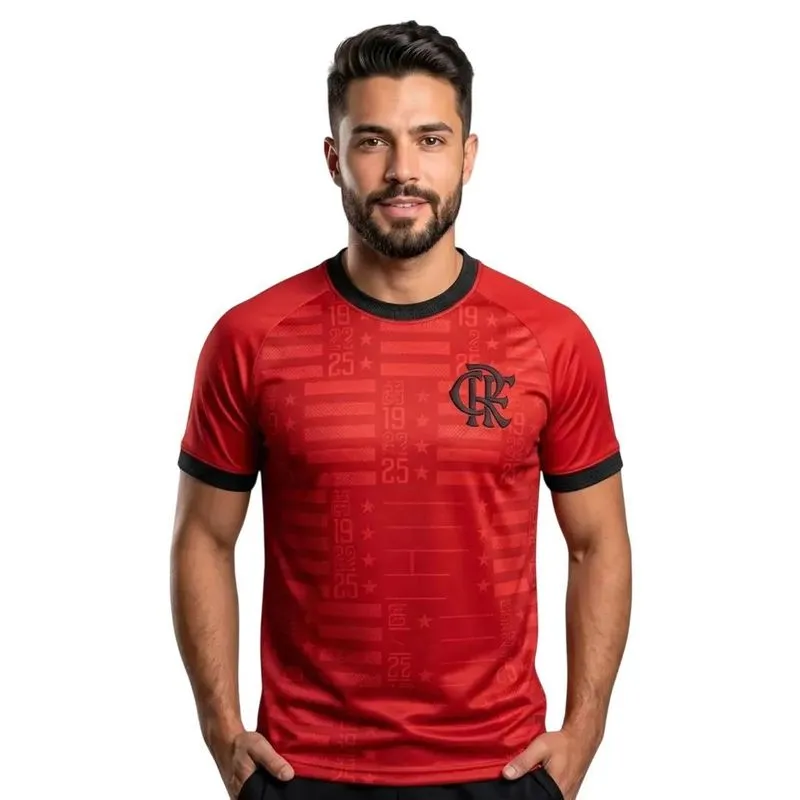 Camiseta Betel M/C Flamengo Legado Plus Size Masc 8126045-03 4GG / VERMELHO-PRETO