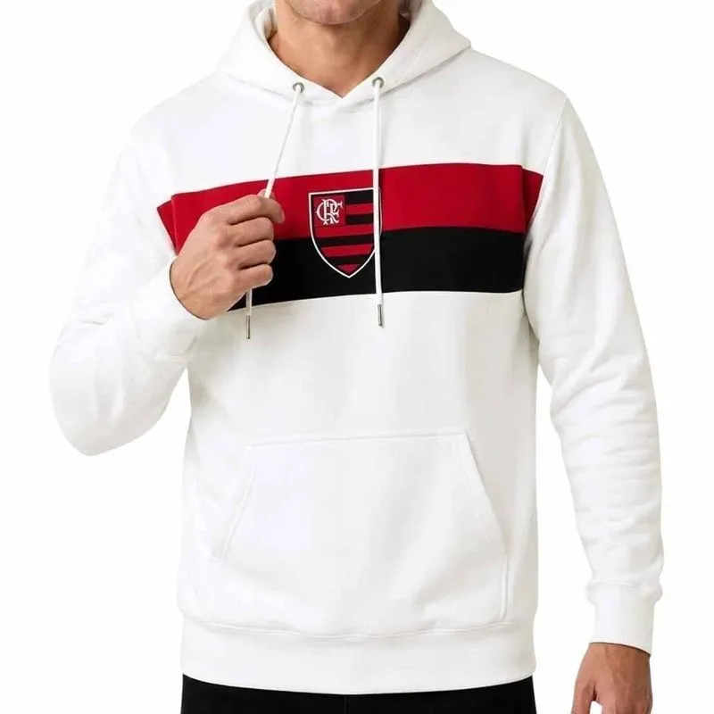 Moletom Betel Flamengo Retro 1995 ll Masculino 8126059-02 G / BRANCO-VERMELHO