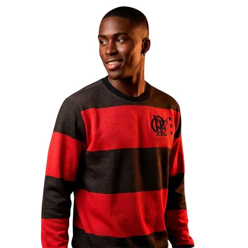 Moletom Betel Flamengo Retro 1981 I Masc 8126090-9362 G / VERMELHO-PRETO