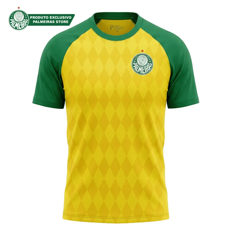 Camiseta Palmeiras World Juvenil - Amarelo - 14