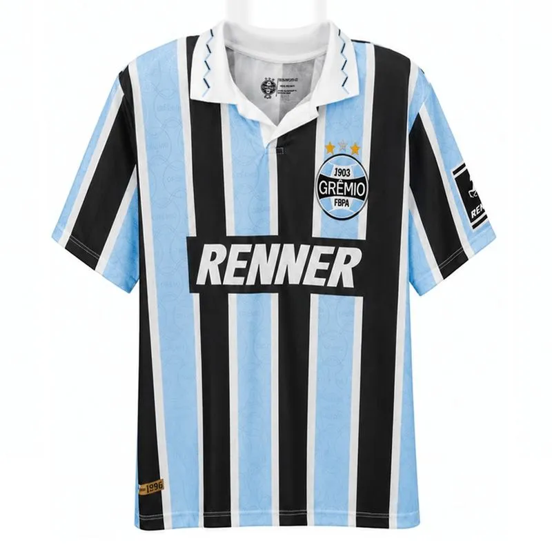 Camisa Betel Grêmio Retrô 1996 Masculina Azul P