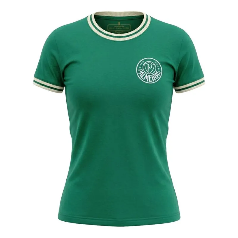 Camiseta Palmeiras Retrô Nostalgia 1976 Feminina - Verde - M