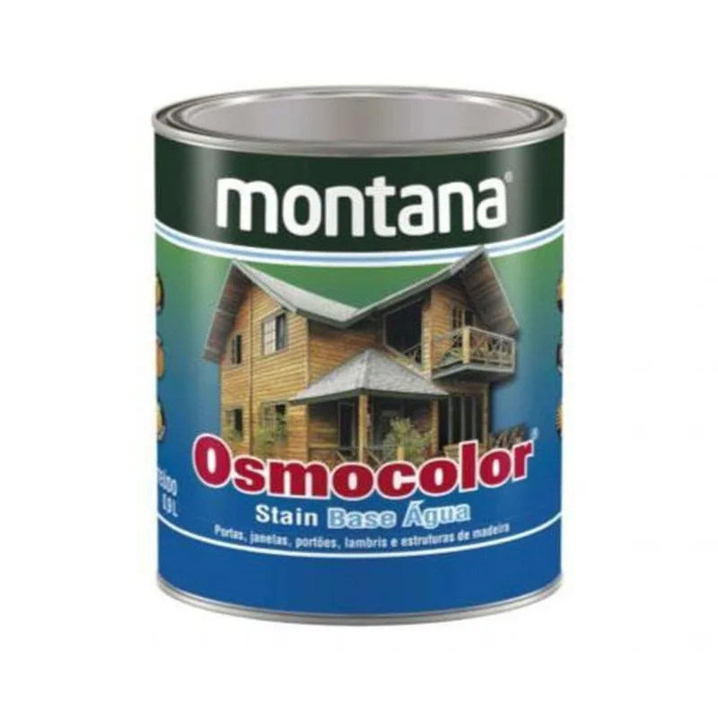 Osmocolor Stain Base Água Incolor Acetinado 900ml - Proteção UV e Hidrorrepelente
