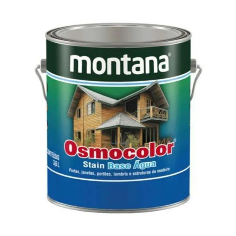 Osmocolor Stain Base Água Incolor - Galão 3,6 Litros - Acabamento Acetinado para Madeira