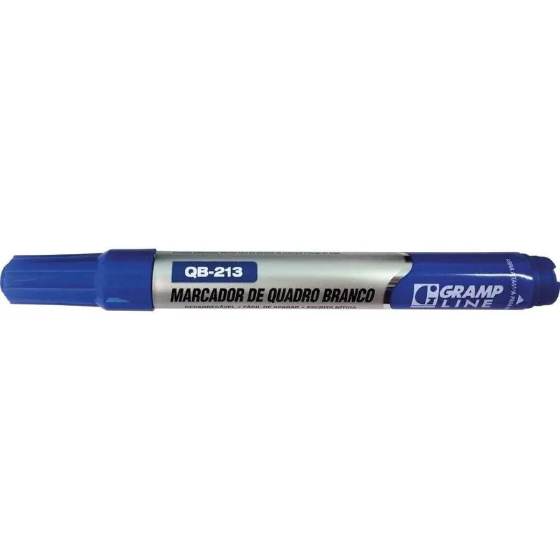 Marcador Quadro Branco Qb213 Azul Gramp Line