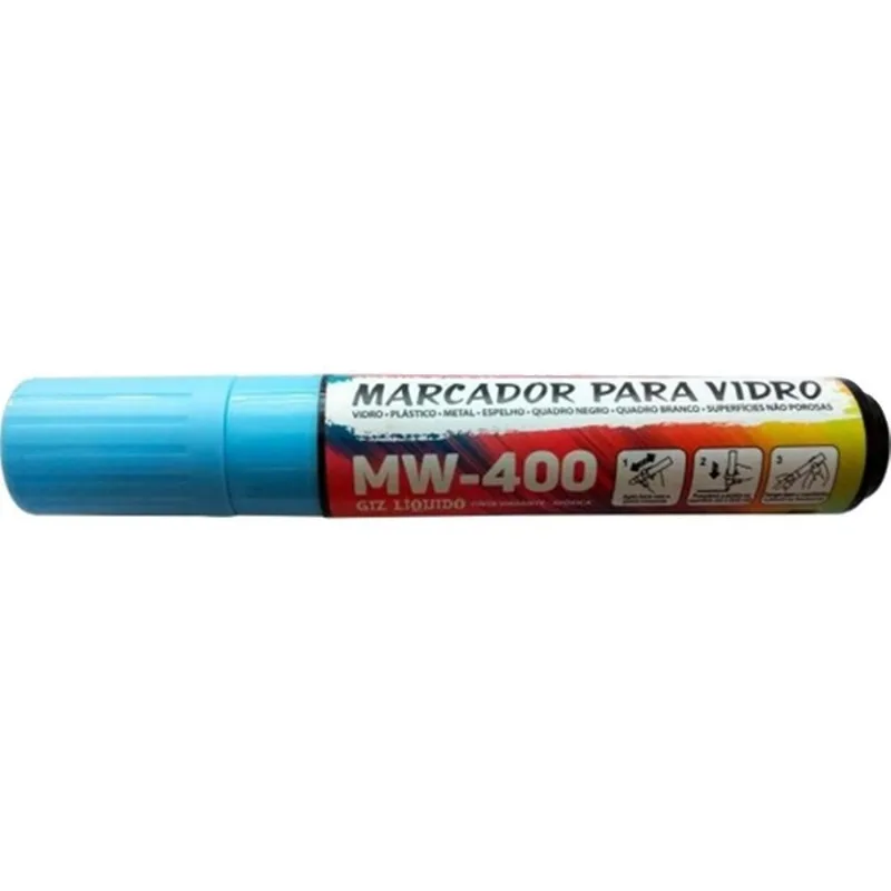 Giz Liquido Marcador Vidro Plástico Quadro E Metal Grampline