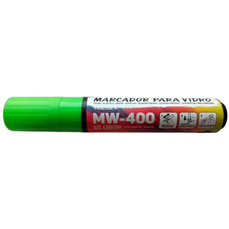 Giz Liquido Marcador Vidro Plástico Quadro E Metal Grampline