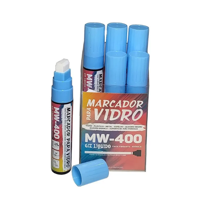 Giz Liquido Marcador Vidro, Plástico, Quadro E Metal
